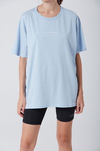 Wear Three Points Blue Piece Oversize T-shirt