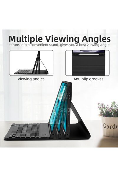 erorex حافظة EAMPANG مع لوحة مفاتيح عربية لجهاز Samsung Galaxy Tab A9 Plus مقاس 11 بوصة (SM-X210/X216/X218)، 7 ألوان