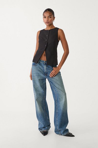 Stradivarius Regular buttoned waistcoat