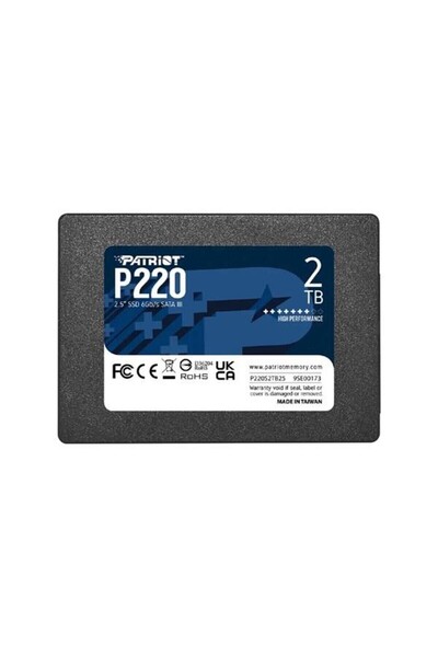 Patriot 2tb P220 P220s2tb25 550-500mb/s Sata-3 Ssd Disk