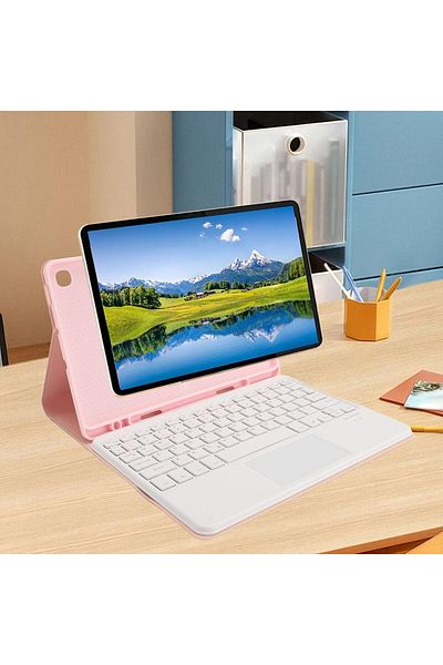 erorex حافظة Plyisty مع لوحة مفاتيح لجهاز Galaxy Tab S6 Lite مقاس 10.4 بوصة، حافظة ذكية رفيعة مع لوحة مفاتيح قابلة للفصل