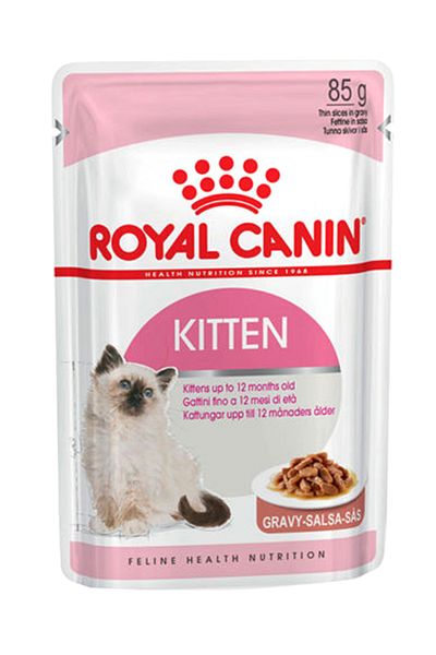 Royal Canin Pack Of 12 Kitten Instinctive Food In Gravy 1020grams