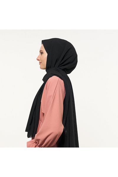 T Crazy T- Crazy Checkered Crepe Medina Silk, șal pentru femei Trend, Hijab și ușor de modelat
