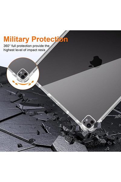 erorex جراب Fegishilly لجهاز iPad Pro (M4) مقاس 13 بوصة (2024)، جراب خلفي شفاف رفيع من مادة TPU الناعمة