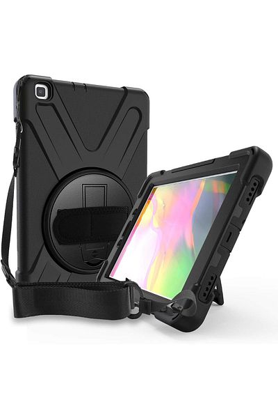 erorex ProCase Galaxy Tab A 8.0 2019 Case T290 T295, Rugged Heavy Duty Shockproof Rotating Kickstand