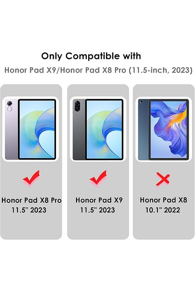 erorex جراب XIEHUZA لجهاز Honor Pad X9 / Honor Pad X8 Pro Tablet مقاس 11.5 بوصة 2023، نحيف وخفيف الوزن واقٍ