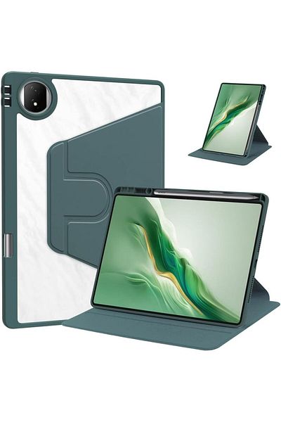 erorex جراب خلفي شفاف من Fegishilly متوافق مع جهاز Honor MagicPad 2 مقاس 12.3 بوصة (2024)، يدور بزاوية 360 درجة