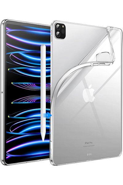 erorex حافظة JETech لجهاز iPad Pro مقاس 11 بوصة موديل 2022/2021/2020 (الجيل الرابع/الثالث/الثاني)، مصنوعة من مادة TPU الناعمة الشفافة