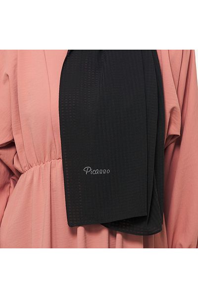 T Crazy T- Crazy Checkered Crepe Medina Silk, șal pentru femei Trend, Hijab și ușor de modelat