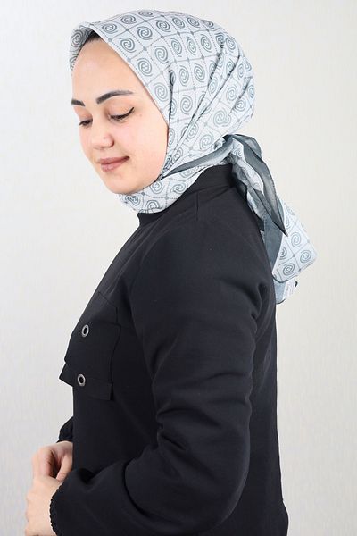 Emproyal Φουλάρι από φυσικό βαμβάκι με σχέδιο - Μοτίβο-05 - Χρώμα-09