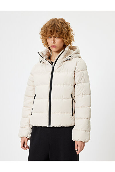 Koton Πουφερ μπουφάν με λεπτομέρεια τσέπης με φερμουάρ