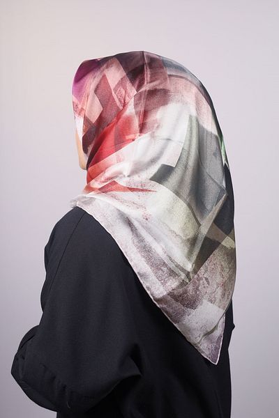 PİRAMİT Φουλάρι από ρεγιόν με σχέδιο Pyramid Luxer - Pattern-35 - Color-04