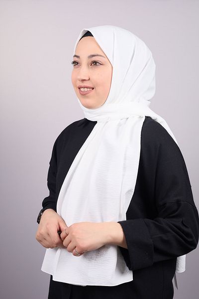 PİRAMİT Pyramid Solid Color Cotton Shawl - Pattern-01 - Color-16