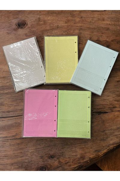 Altınyıldız Colej Replacement 5 Color 40 Page Checkered Book 200 Pages