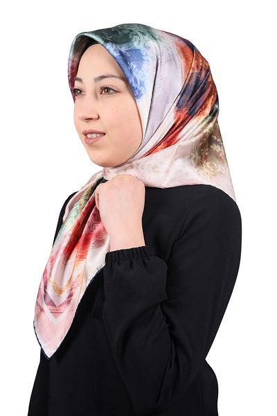 PİRAMİT Φουλάρι από ρεγιόν με σχέδιο Pyramid Luxer - Pattern-22 - Color-11