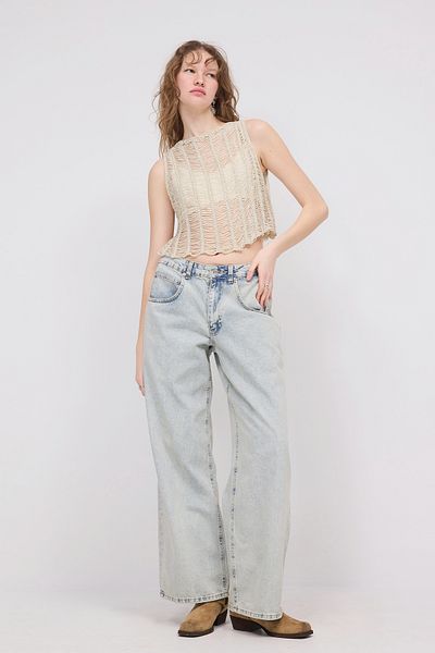 Addax Metal Threaded Sleeveless Knitwear T13735