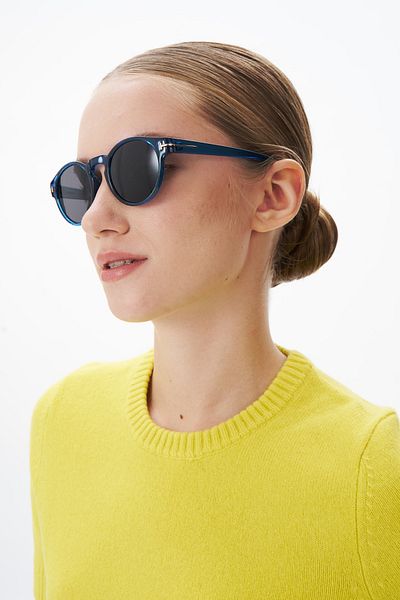 EYE OF HORUS Eoh1066 C85 Blue Unisex Sunglasses