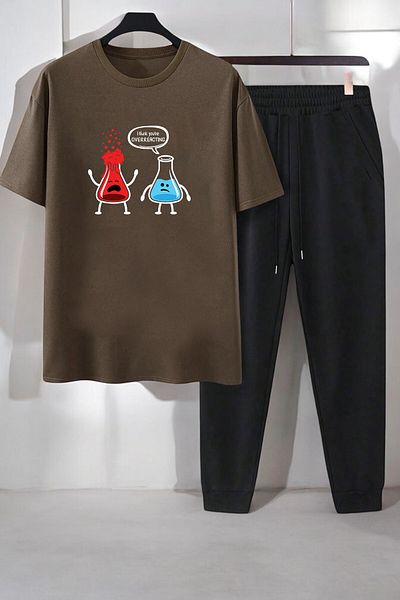 uyguntarz Unisex-Trainingsanzug-Set mit Aufdruck „I Think You're Overreacting“.