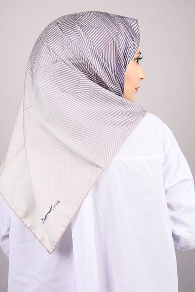 PİRAMİT Φουλάρι από ρεγιόν με σχέδιο Pyramid Luxer - Pattern-36 - Color-05