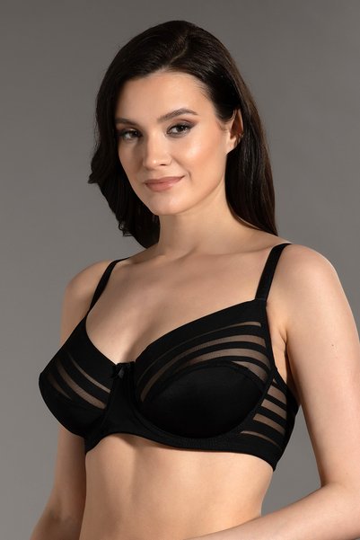 NEWBRA LINGERIE KOPYA - TOPARLAYICI MİNİMİZER BALENLİ TRANSPARAN SÜTYEN NEWBRA8070