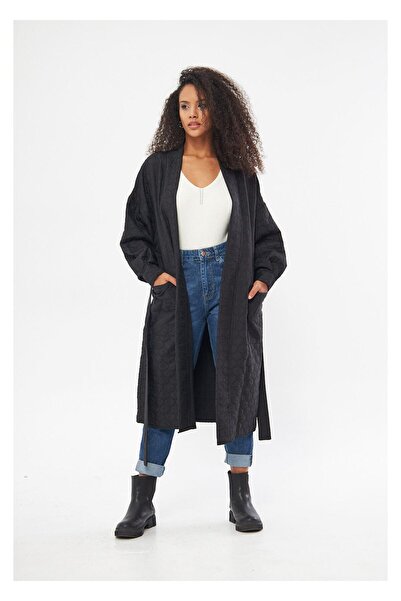 TIFFANY&TOMATO Arkası Baskılı Kapitone Kimono