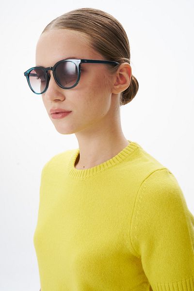 EYE OF HORUS EOH1132 C5 Unisex Navy Blue Sunglasses