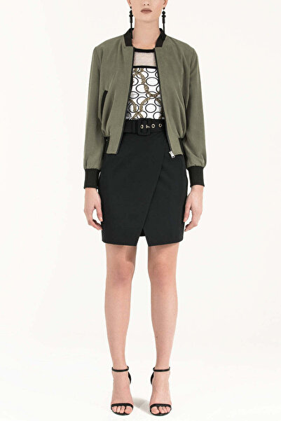 Rouge Sarı Çizgili Triko Bluz 28483