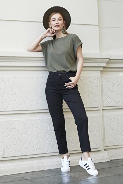 ByCukurovaFrango Emily Lycra Mom Jean Pants (Colorfast)