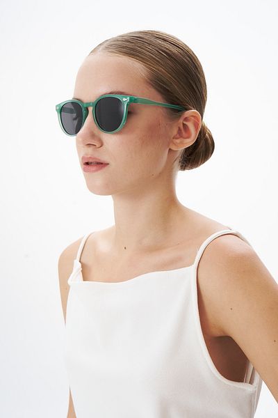 EYE OF HORUS Eoh1065 C129 Water Green Unisex Sunglasses
