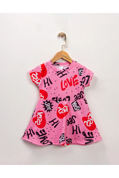 ruhaay Rochie cu mânecă scurtă imprimată pentru fete