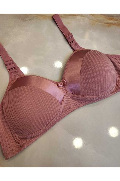 AVESŞENER Without Underwire Wire Free Unassisted Empty Bra Combed Cotton Stretchy Twill