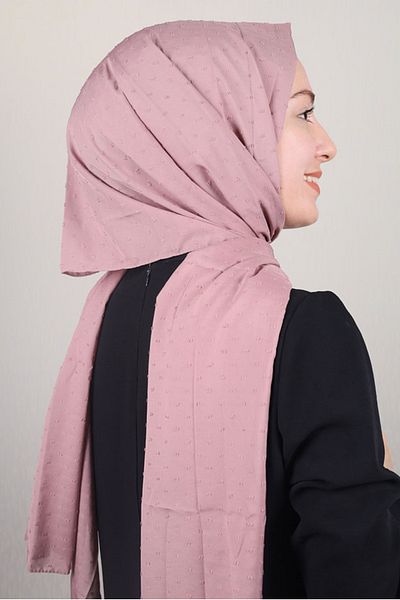 poloist Şal din şifon de culoare uni - Model-01 - Culoare-19