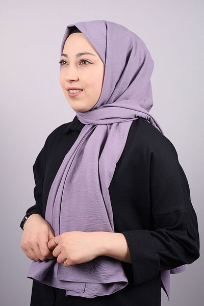 PİRAMİT Pyramid Solid Color Cotton Shawl - Pattern-01 - Color-30