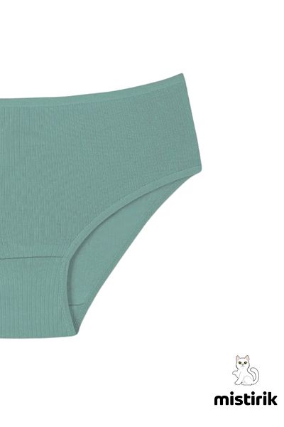 MİSTİRİK Model Taranto Slip Bumbac Rigate Flexibil Confortabil Chiloți Respirabili Culoare Verde Apă