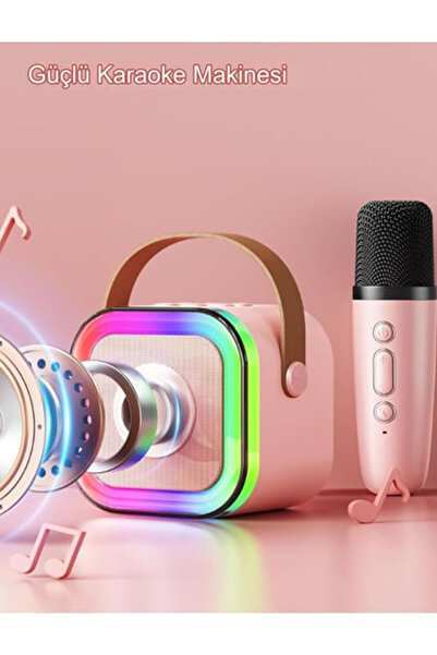 Karaoke Seti Bluetooth Hoperlör Mikrofonlu Kareoke Hoperlörü