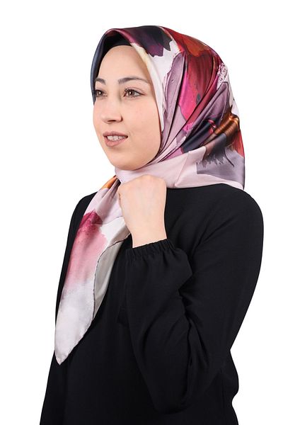 PİRAMİT Φουλάρι από ρεγιόν με σχέδιο Pyramid Luxer - Pattern-20 - Color-11