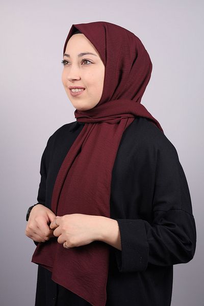 PİRAMİT Pyramid Solid Color Cotton Shawl - Pattern-01 - Color-10