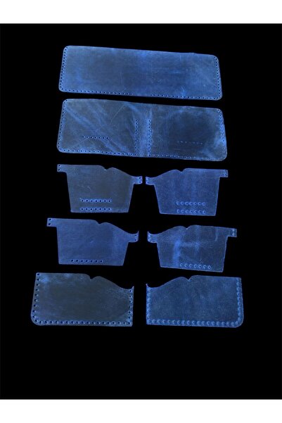 DERİONLİNE Deri Hobi Hazır Kesim Kendin Yap Deri Cüzdan