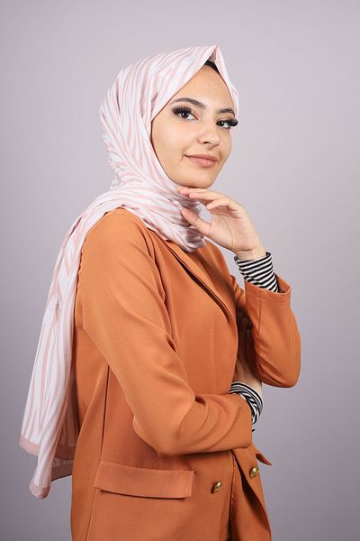 Modakaşmir Fashion Cashmere Pink Series Medina Silk Shawl - Color-06