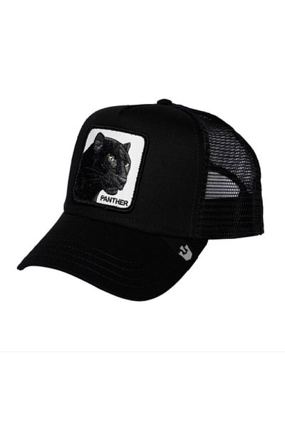 Mihos Black Panther Hat with Animal Figure