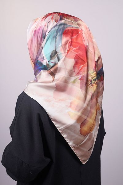 PİRAMİT Φουλάρι από ρεγιόν με σχέδιο Pyramid Luxer - Pattern-31 - Color-11