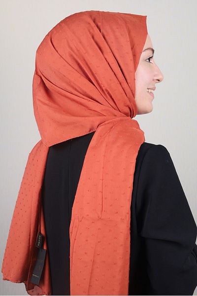 poloist Şal din şifon de culoare uni - Model-01 - Culoare-02