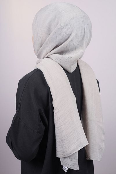 PİRAMİT Pyramid Solid Color Steps Shawl - Pattern-01 - Color-01