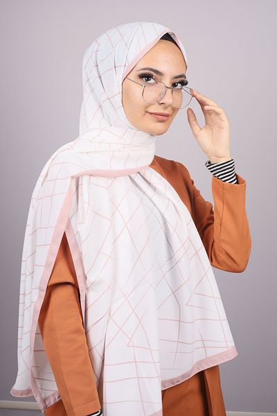 Modakaşmir Fashion Cashmere Pink Series Medina Silk Shawl - Color-09