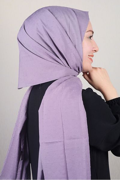 poloist Solid Color Chiffon Pintuck Shawl - Pattern-01 - Color-24