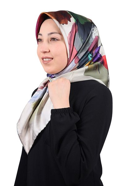 PİRAMİT Φουλάρι από ρεγιόν με σχέδιο Pyramid Luxer - Pattern-20 - Color-02