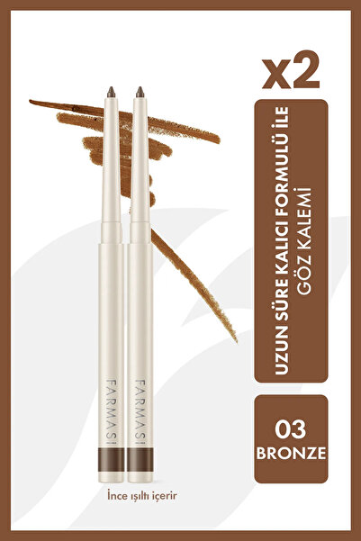 Farmasi 2'Li Asansörlü Göz Kalemi 03 Bronze
