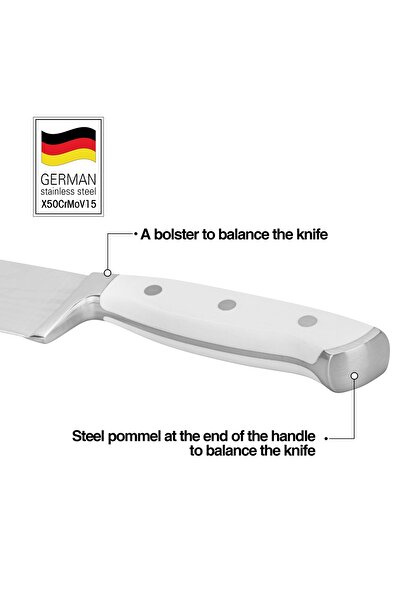 Fissman 6'' Chef`s Knife Bonn Series, with Sharp Blade and Sturdy Non Slip Handle
