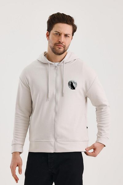 FİHA Unisex Queen Hooded Sweat Stone