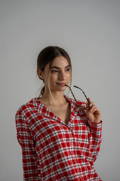 FEELAMORE Urban Comfort Flannel Buttoned Tunic – Long Cut, Comfortable and Stylish